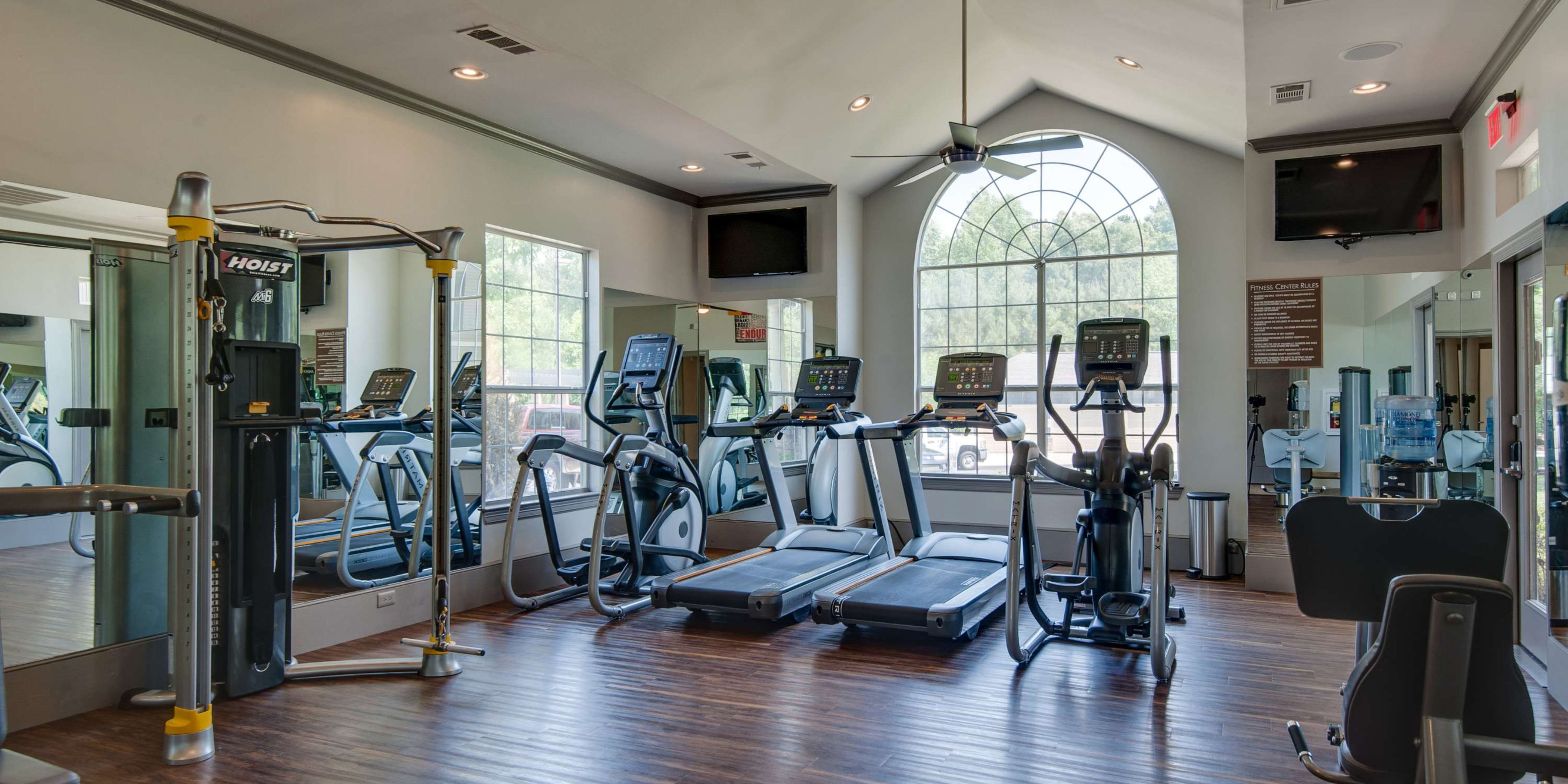 Fitness center at Legacy at Meridian in Durham, North Carolina