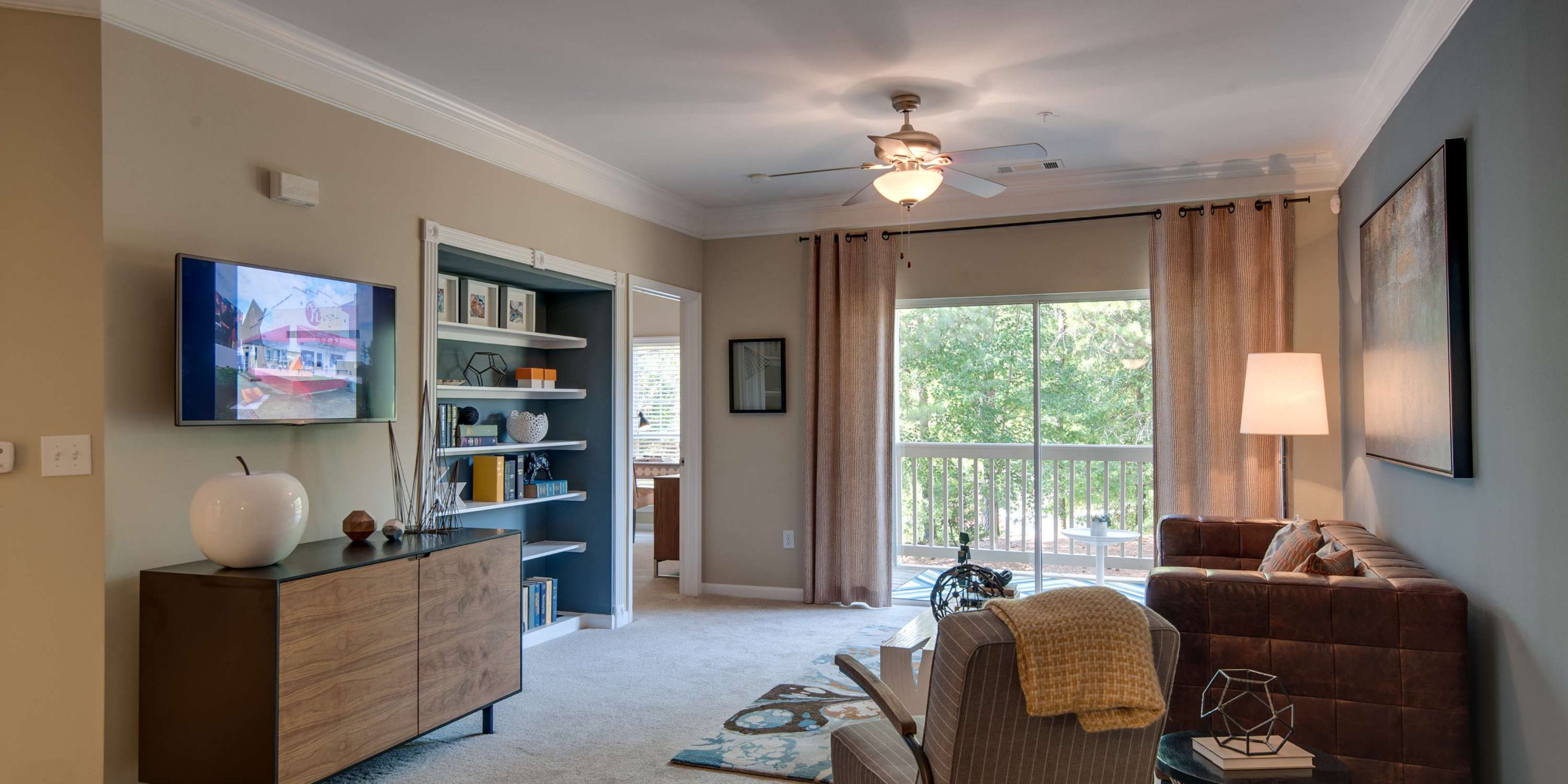 Open living space at Legacy at Meridian in Durham, North Carolina