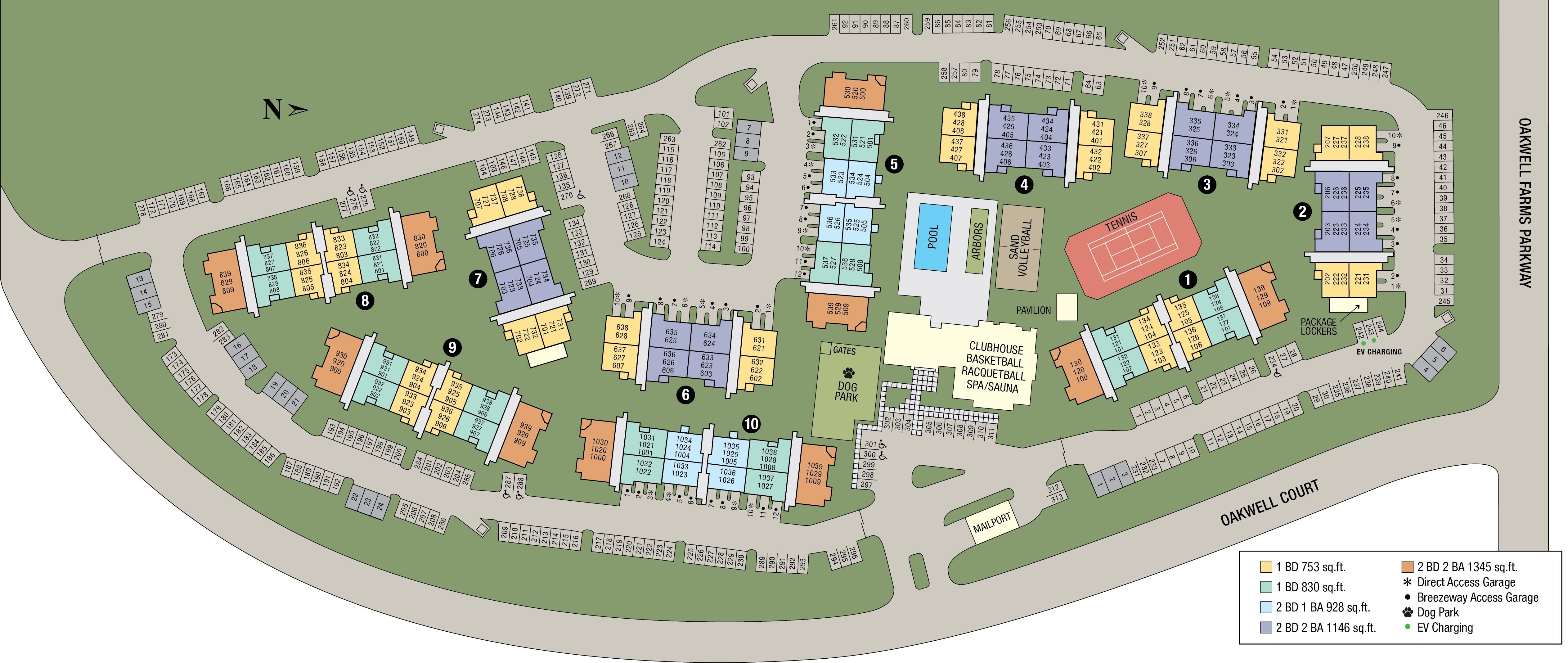 Site map of Villas at Oakwell Farms in San Antonio, TX