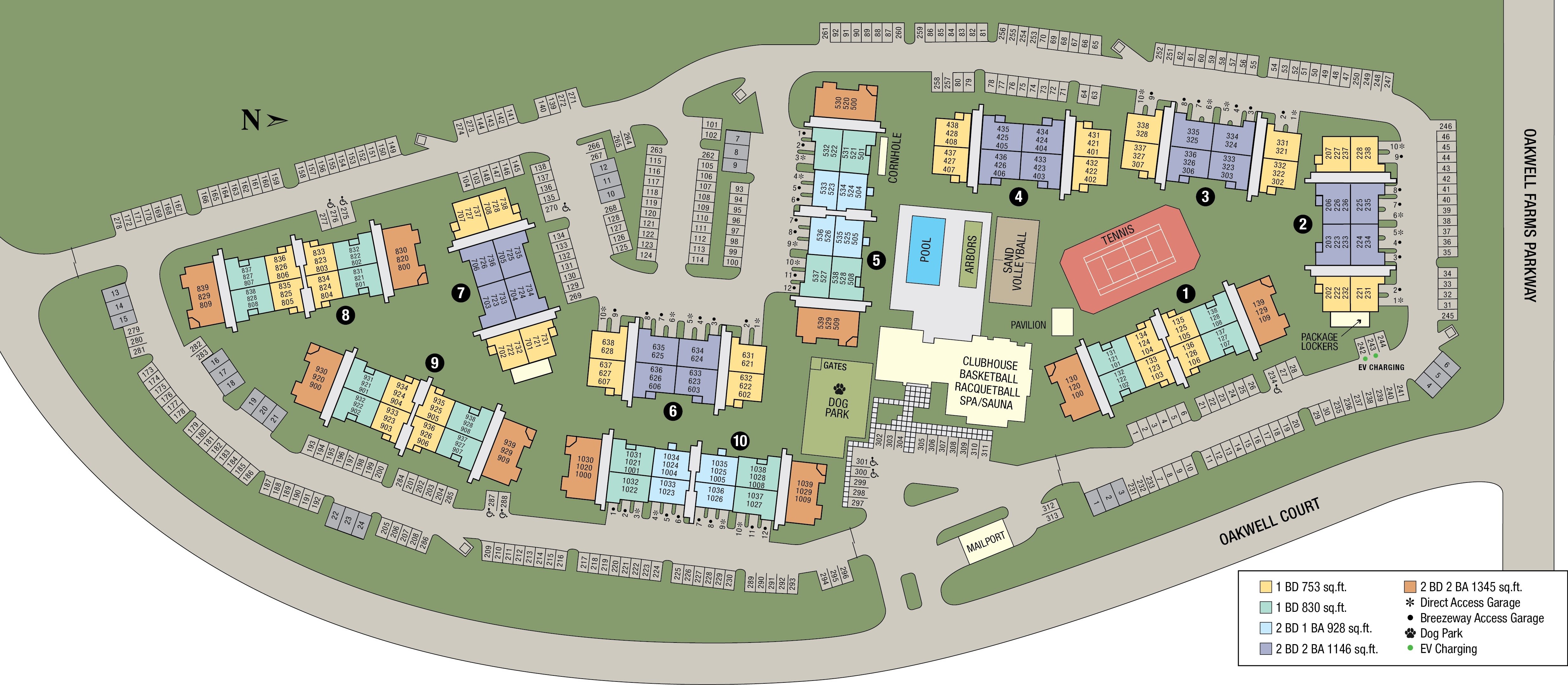 Site map of Villas at Oakwell Farms in San Antonio, TX