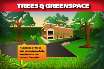 Trees and Greenspace info card for Mallory Station Storage