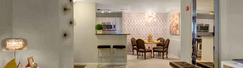 Open floor plans at Ellington Metro West in Westborough, Massachusetts