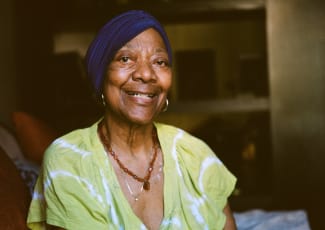 Resident smiling at Merrill Gardens at Green Valley Ranch in Henderson, NV