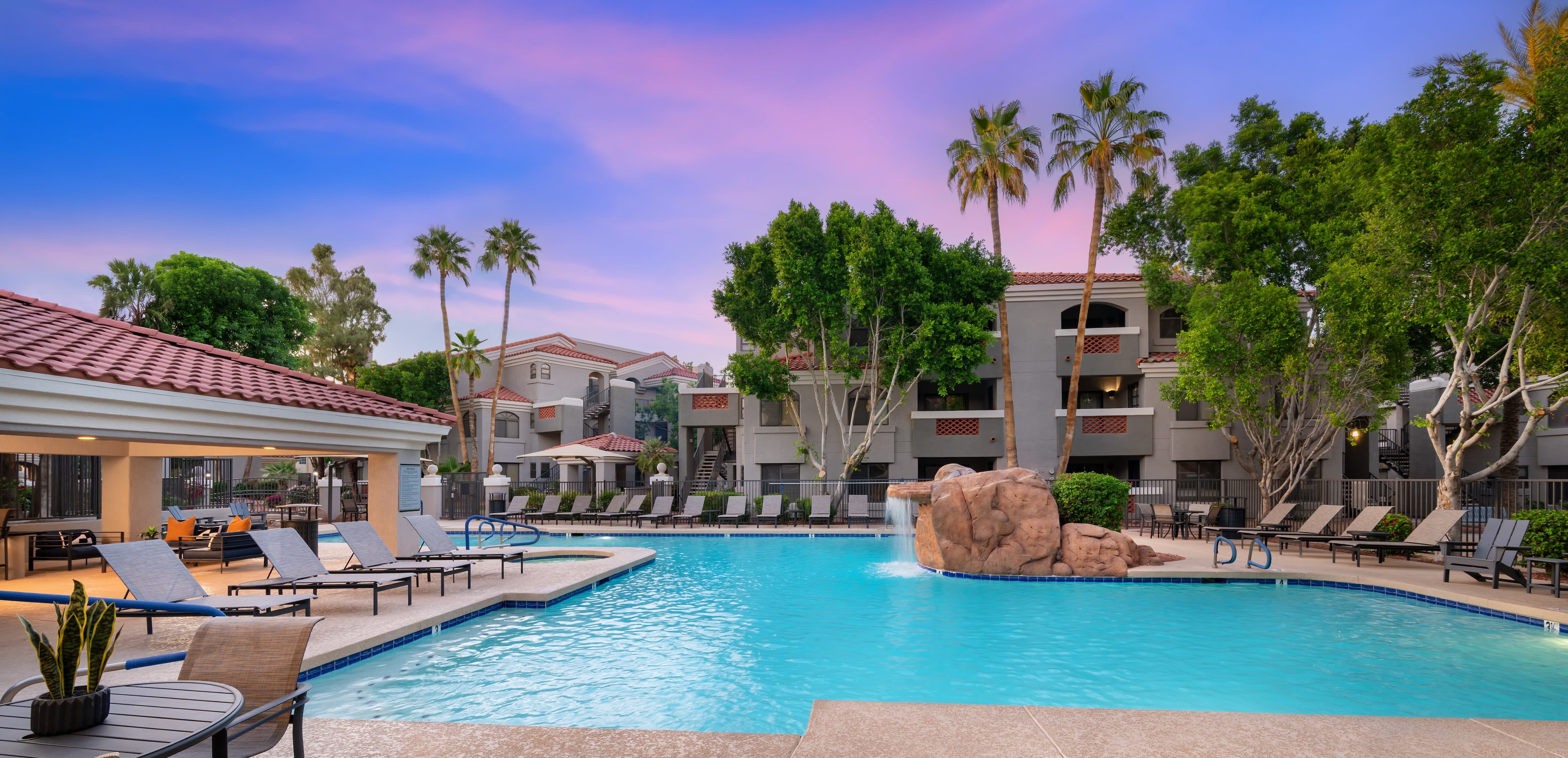 An amazing resort styled pool at a Management Support location in Arizona