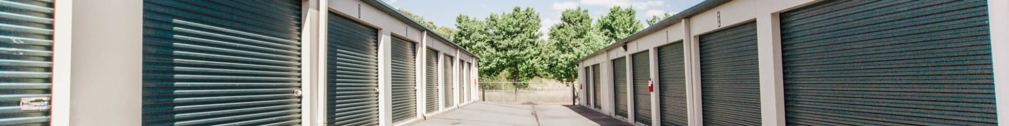 Row of units at Harrisburg Self Storage