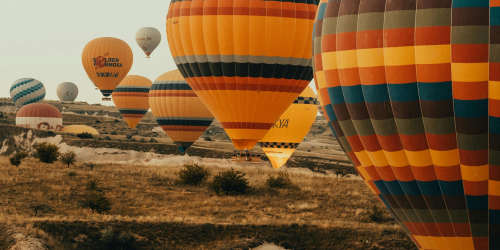 Hot air ballons at  Montecito in Albuquerque, New Mexico