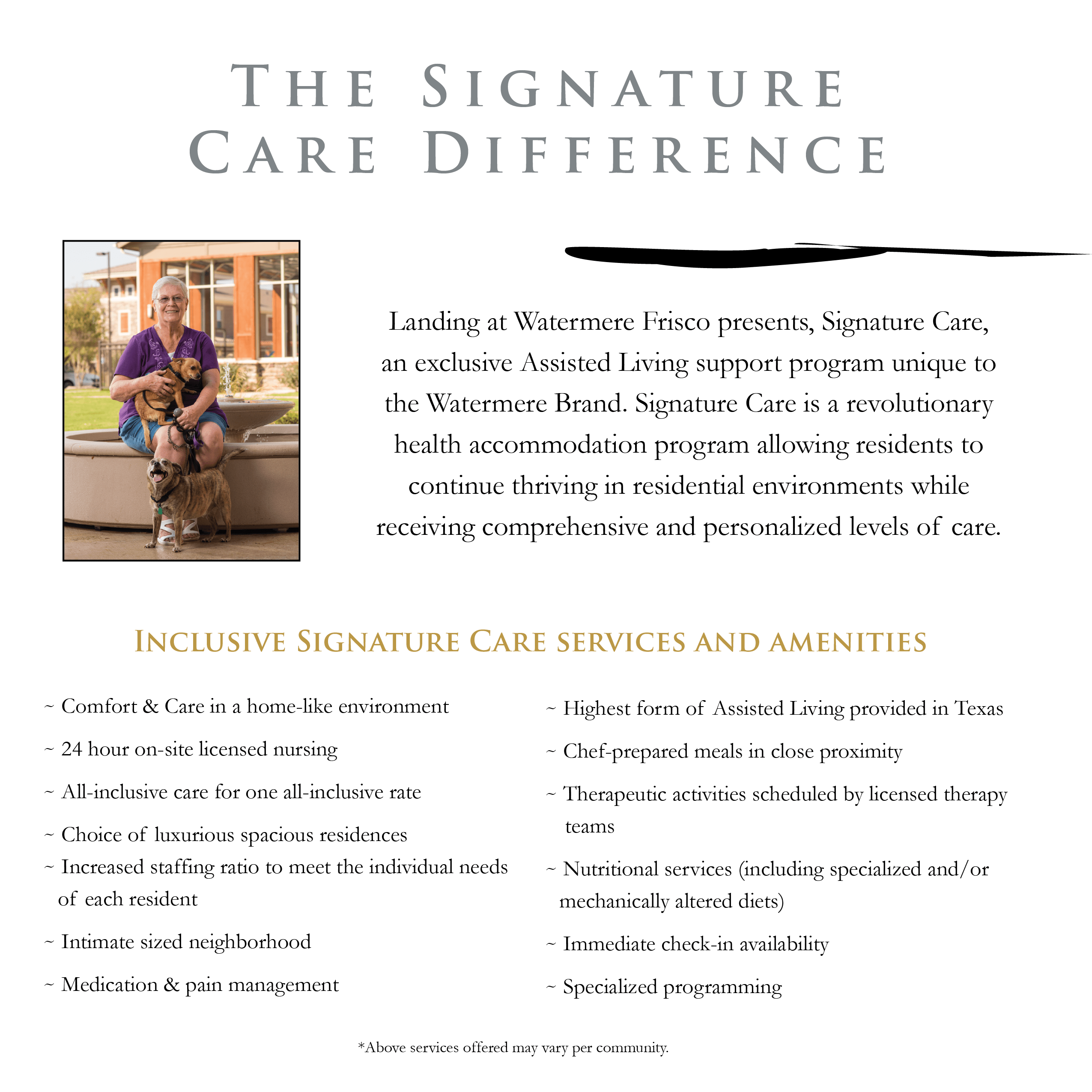 The Signature Care Difference