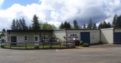 Entrance to ABC Mini Storage in Aberdeen, Washington
