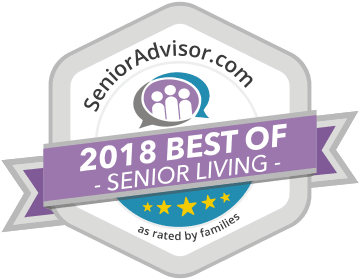 2018 best of senior living award for Heritage Green Assisted Living and Memory Care in Lynchburg, VA