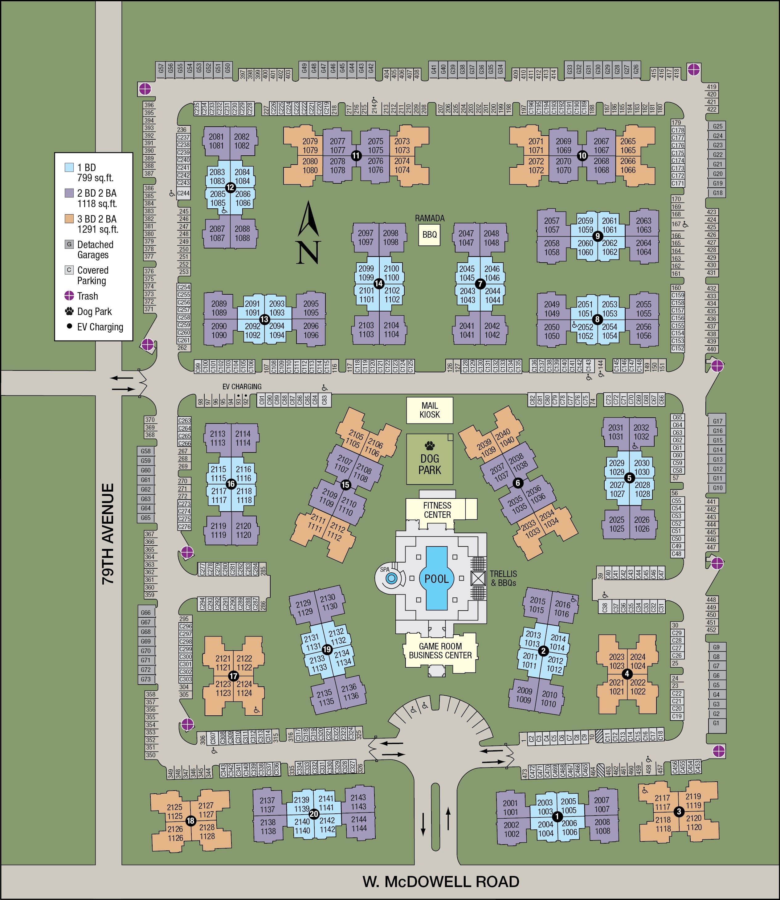 Site map of Broadstone Desert Sky in Phoenix, AZ