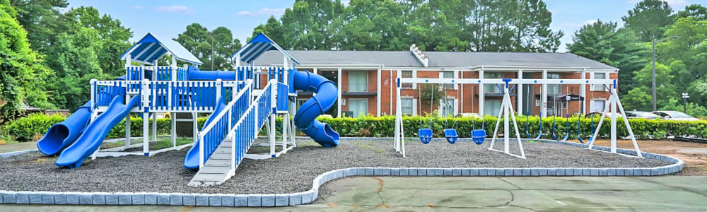The on-site playground at Residence at Riverside in Austell, Georgia