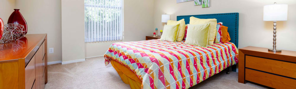 A spacious bedroom at Forest Place in North Miami, Florida