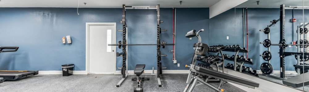 On-site fitness center at Vivo Living Charlotte in Charlotte, North Carolina