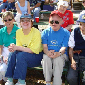 Employees of Horizon Realty at a community game