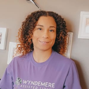 Kaleah Reese, Wellness Coordinator at Wyndemere Memory Care in Green Bay, Wisconsin. 