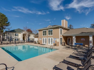 Swimming pool at The Waterway Apartment Homes in Lexington, SC