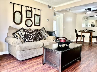 View floor plans at Peppertree Place Apartments in Riverside, California