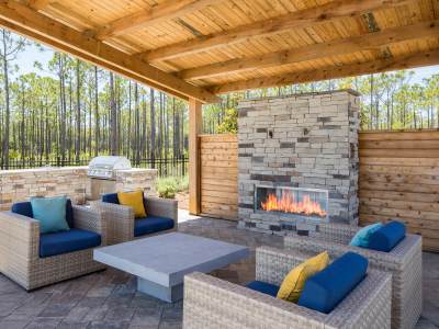 View amenities at Pier Park Crossings in Panama City Beach, Florida