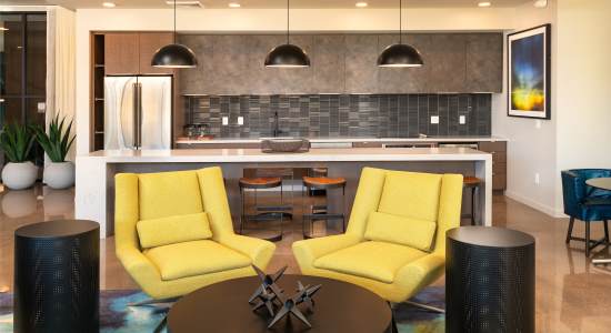 Community Room at Sky at Chandler Airpark Apartments in Chandler, 