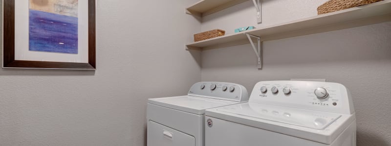 In-unit washer and dryer at Arrabella in Houston, Texas