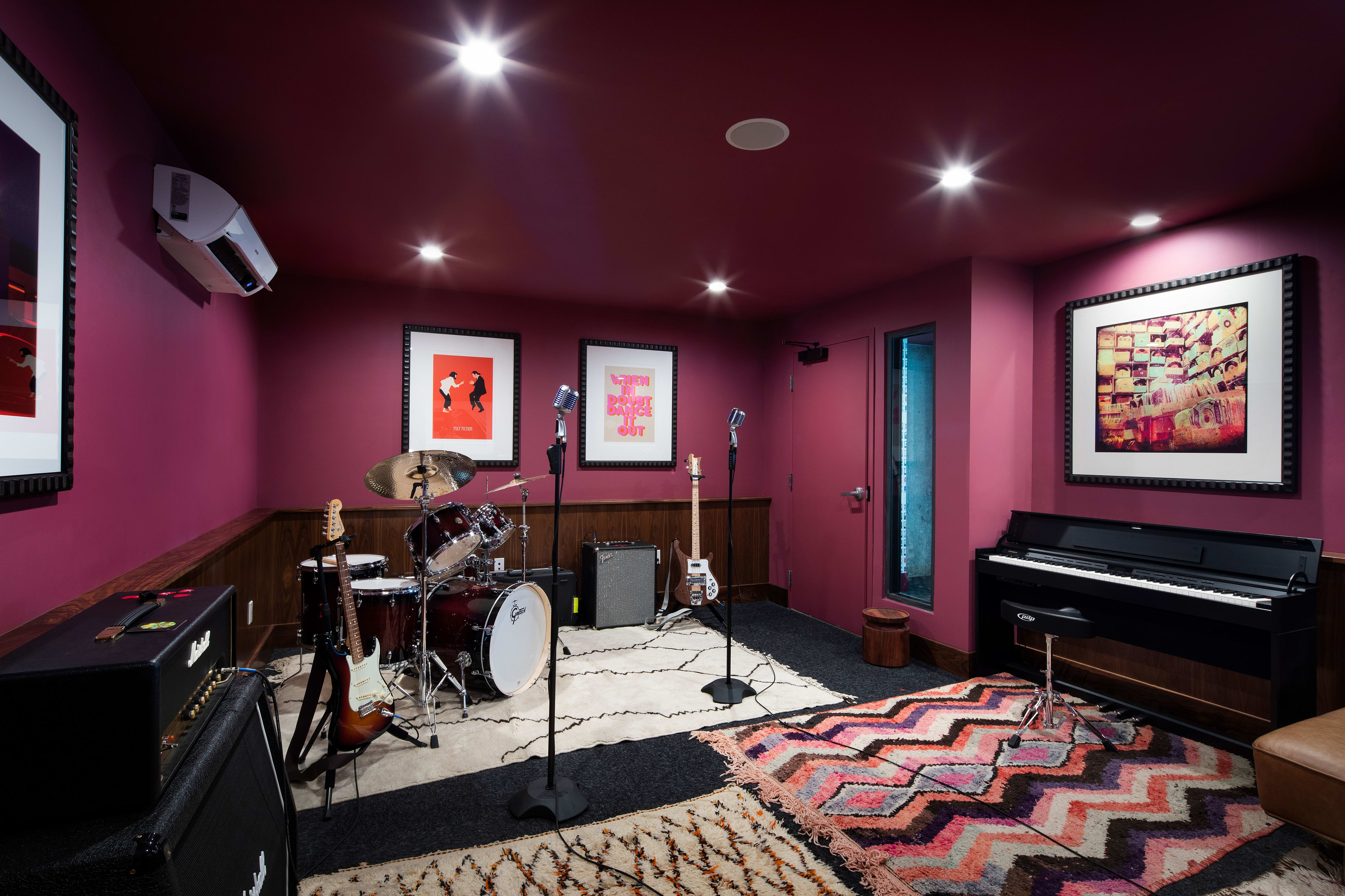 Our music room at The Artisan in San Diego, California