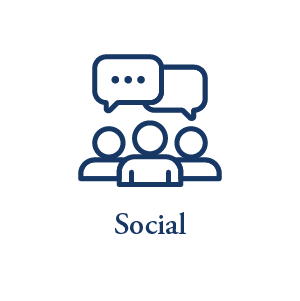 Social programs icon at Renaissance Retirement Center in Sanford, Florida