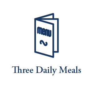 Three meals a day icon for Chapel Hill in Cumberland, Rhode Island