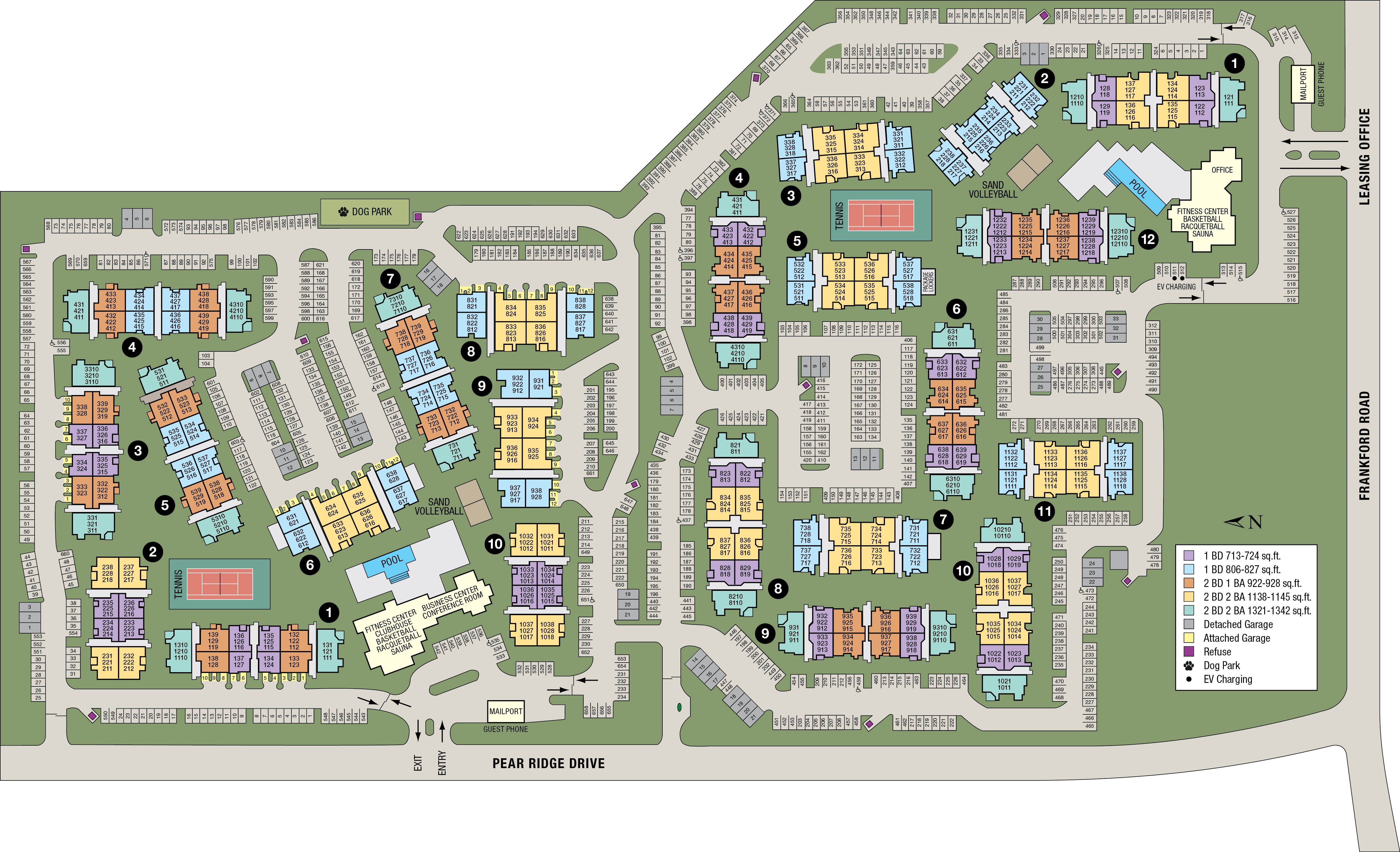 Site map of Rancho Palisades in Dallas, TX
