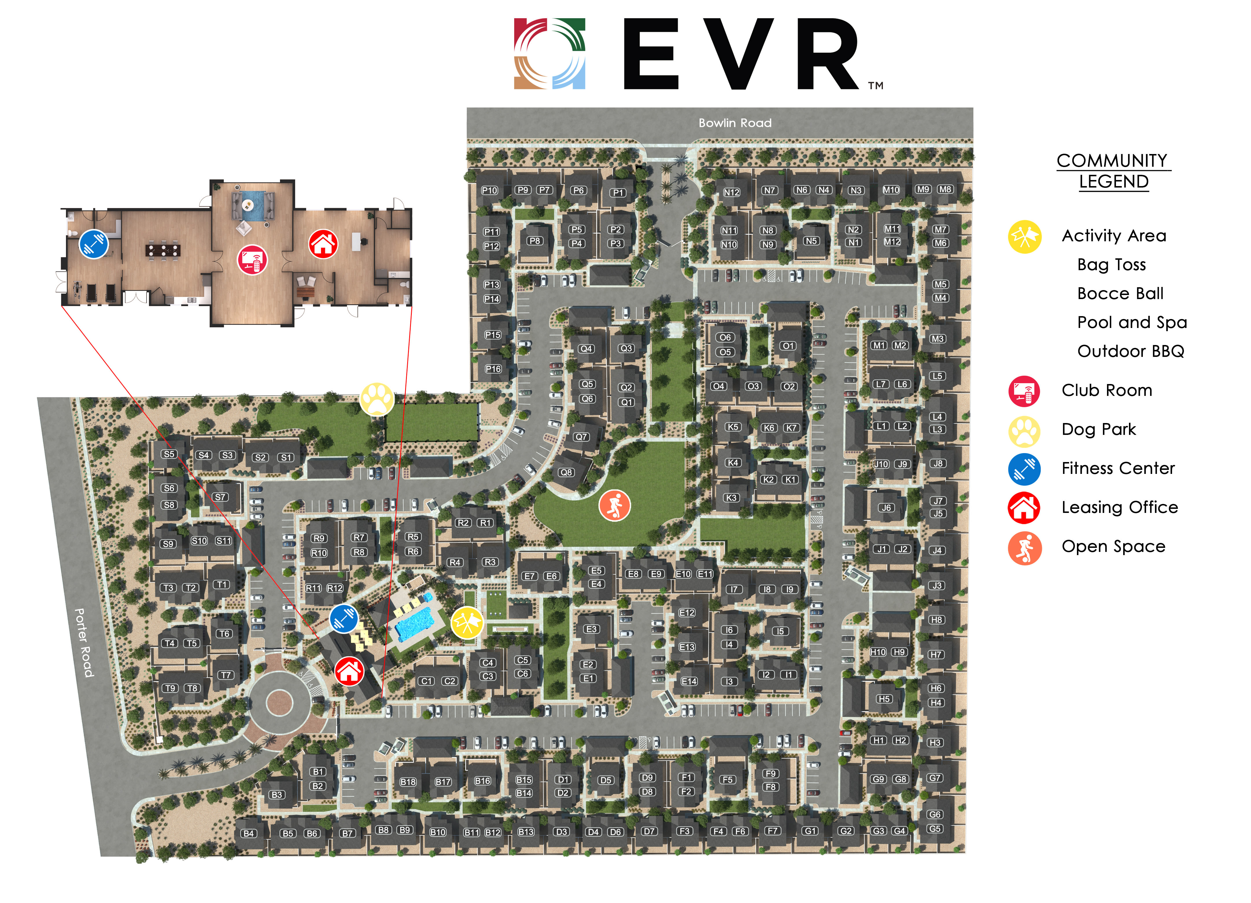 EVR Porter site plan  