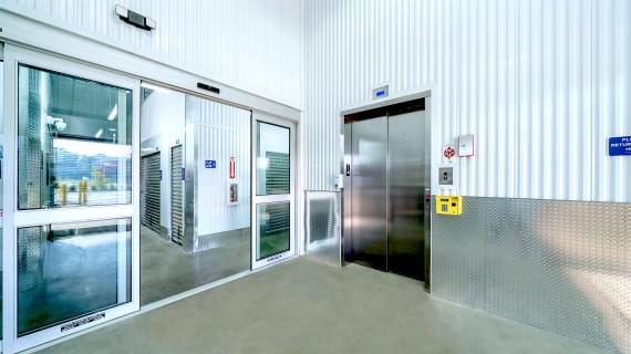 Elevator and unit entrance at Security Self-Storage in Atlanta, Georgia