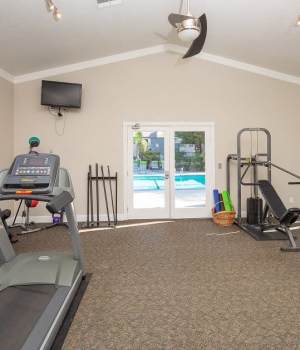 Gym at Manchester Court in Modesto, California