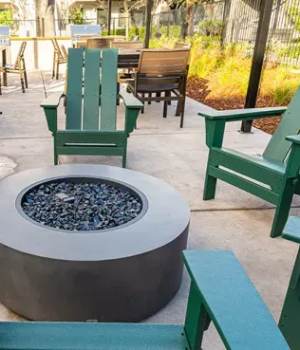 Fire pit with Seating at Ellinwood in Pleasant Hill, California