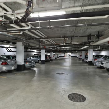 Underground parking at Larchway Gardens in Vancouver