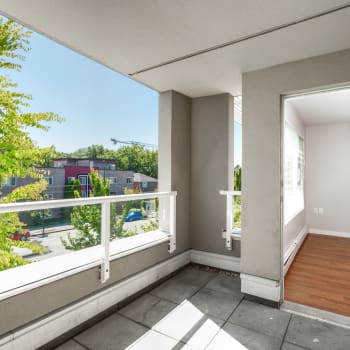 Private balconies at Larchway Gardens