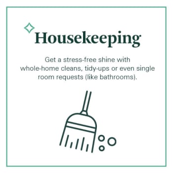 Housekeeping poster at Summit at Flatirons Apartments in Broomfield, Colorado