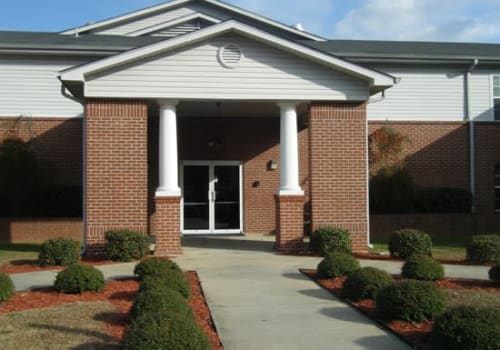 The main building at Wesley Park, a Methodist Homes of Alabama & Northwest Florida community. 