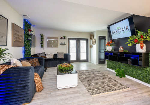 Living room at The Mayfair Apartment Homes in New Orleans LA