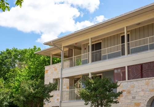 Exterior of M Station in Austin, Texas
