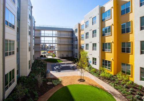 Courtyard at The Jordan at Mueller in Austin, Texas