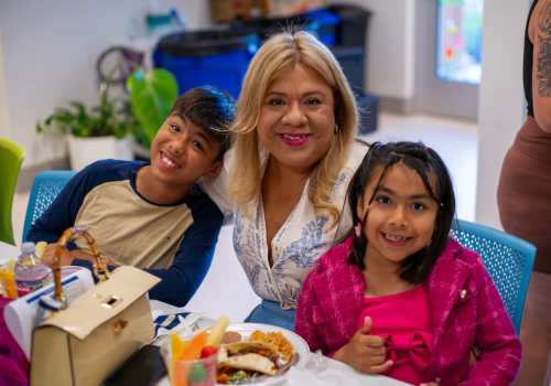 Family in the Learning Center at Juniper Creek in Austin, Texas