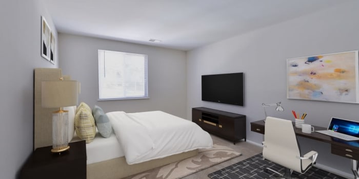 Bedroom at Skylark Pointe Apartment Homes in Parkville, Maryland