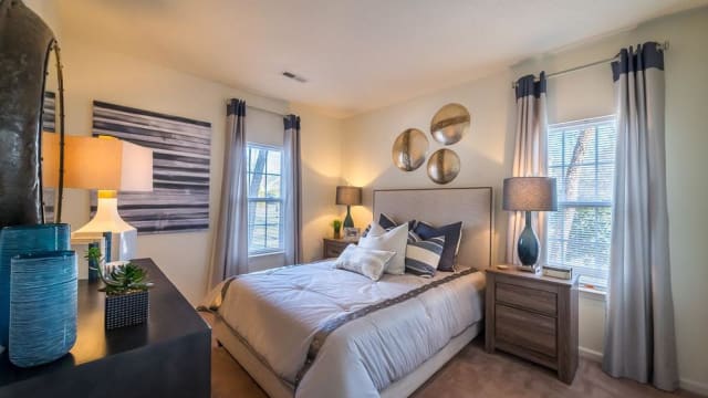 Luxury bedroom at Highbrook in High Point, North Carolina