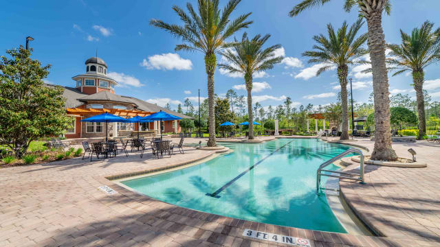 Pool view at Integra Woods in Palm Coast, Florida