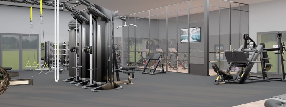 Get a workout in at our fitness center at The Highlands at Silverdale in Silverdale, Washington