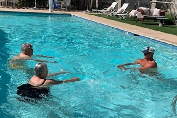 A Fun Water Stretch Class with Justin
