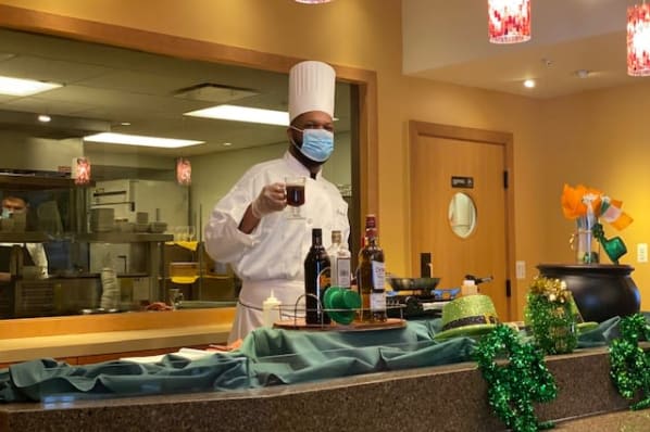 St. Patrick’s Day Chef Demo with Executive Chef Robert at All Seasons West Bloomfield in West Bloomfield, Michigan