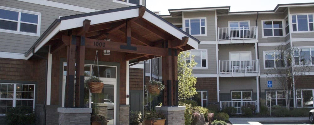 Upscale senior apartment with hardwood floors at The Springs at Mill Creek in The Dalles, Oregon