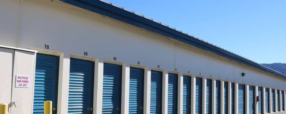 Drive-up storage units at Golden State Storage - Big Bear in Big Bear, California