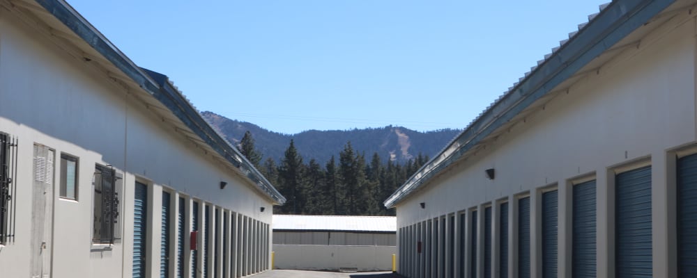 Drive-up storage units at Golden State Storage - Big Bear in Big Bear, California