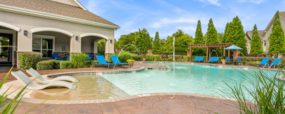 Swimming pool at Villas at Houston Levee East Apartments in Cordova, Tennessee